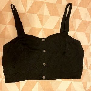 GOOD AMERICAN Jacquard Button Cami